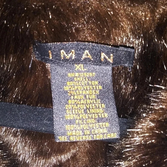 🔥Iman Denim like Jacket w/Faux Fur Size XL - Picture 6 of 8